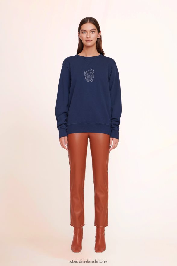 Women Accessories Navy STAUD x CBONZ CUSTOM UNISEX SWEATSHIRT H8RLPJ1029