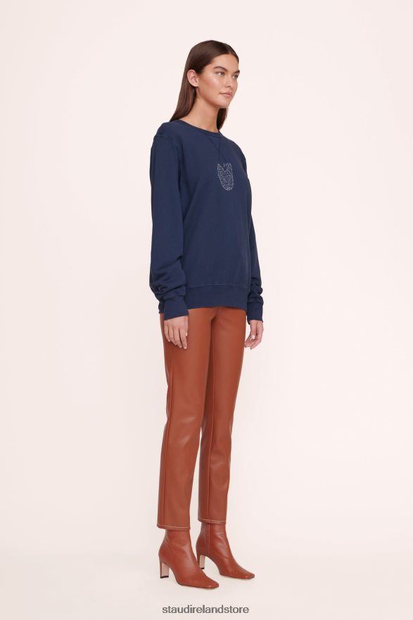 Women Accessories Navy STAUD x CBONZ CUSTOM UNISEX SWEATSHIRT H8RLPJ1029