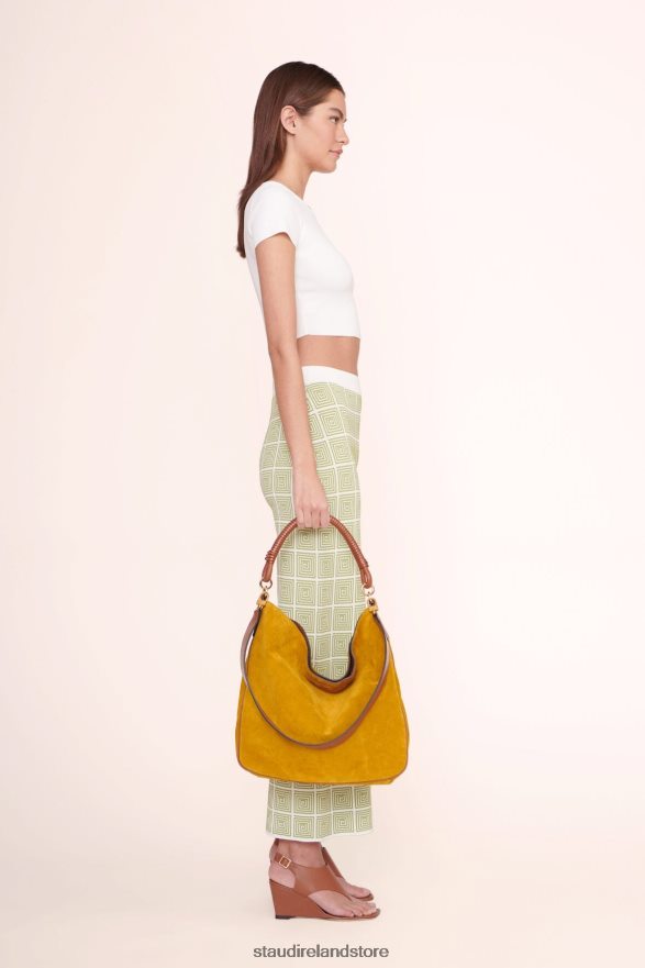 Women Accessories Ocher Tan Suede STAUD PERRY BAG H8RLPJ849