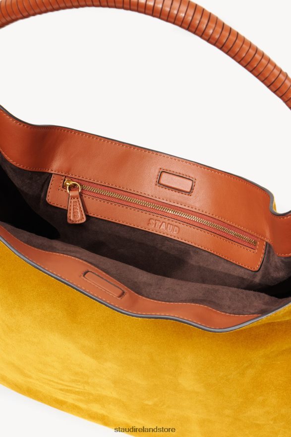 Women Accessories Ocher Tan Suede STAUD PERRY BAG H8RLPJ849