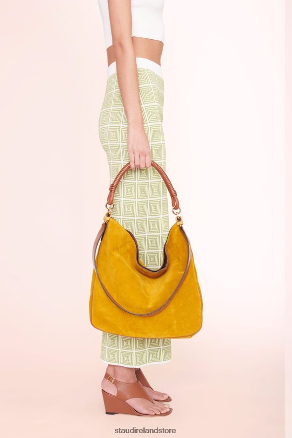 Women Accessories Ocher Tan Suede STAUD PERRY BAG H8RLPJ849