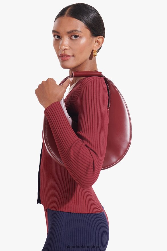 Women Accessories Raspberry STAUD MOON BAG H8RLPJ758