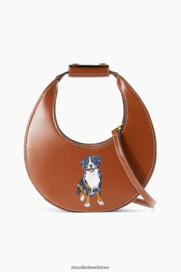 Women Accessories Tan STAUD CUSTOM MINI MOON BAG H8RLPJ1021