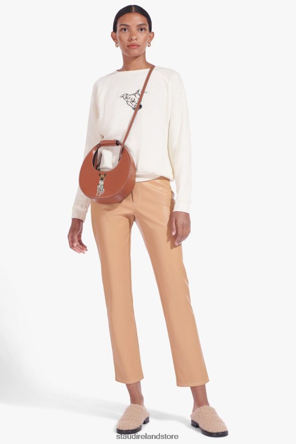 Women Accessories Tan STAUD CUSTOM MINI MOON BAG H8RLPJ1021