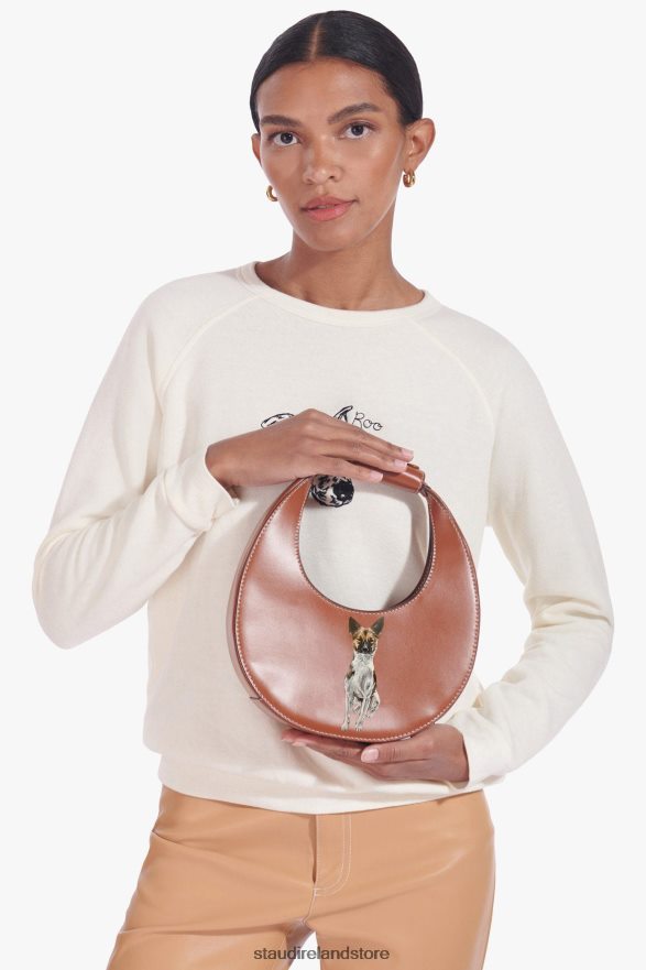 Women Accessories Tan STAUD CUSTOM MINI MOON BAG H8RLPJ1021