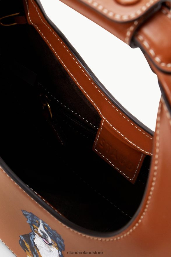 Women Accessories Tan STAUD CUSTOM MINI MOON BAG H8RLPJ1021