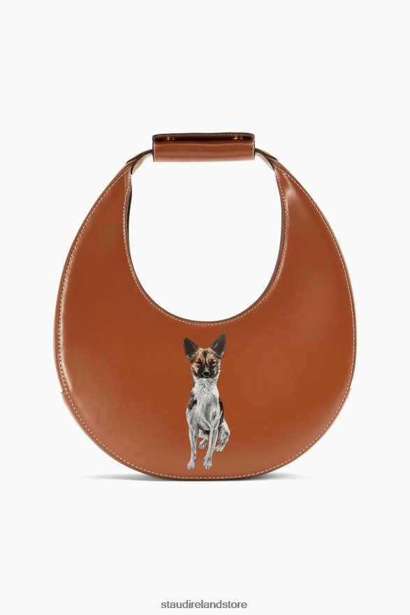 Women Accessories Tan STAUD CUSTOM MOON BAG H8RLPJ1019
