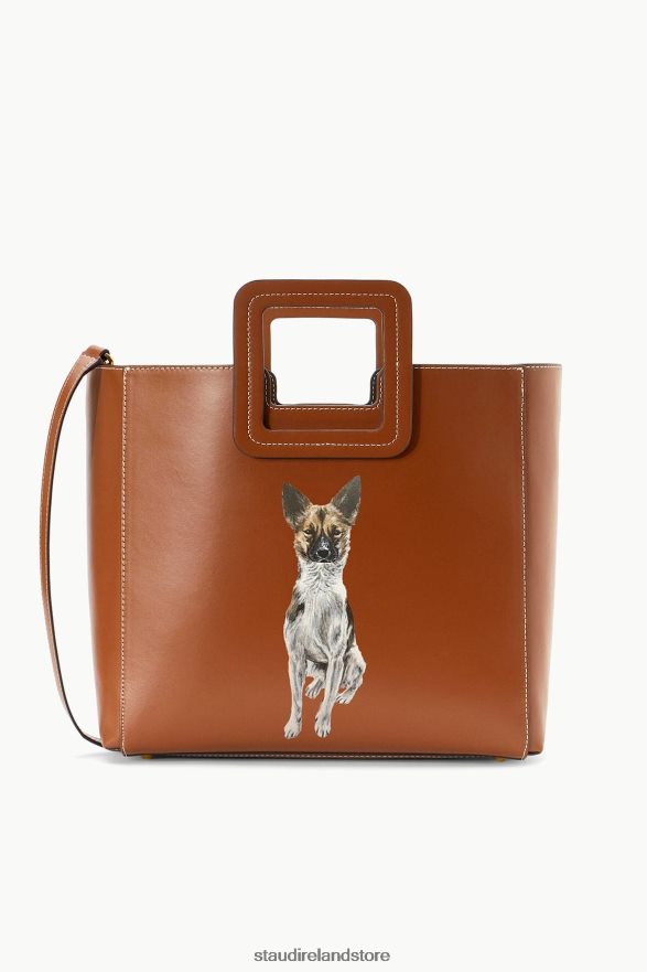 Women Accessories Tan STAUD CUSTOM SHIRLEY LEATHER BAG H8RLPJ1013