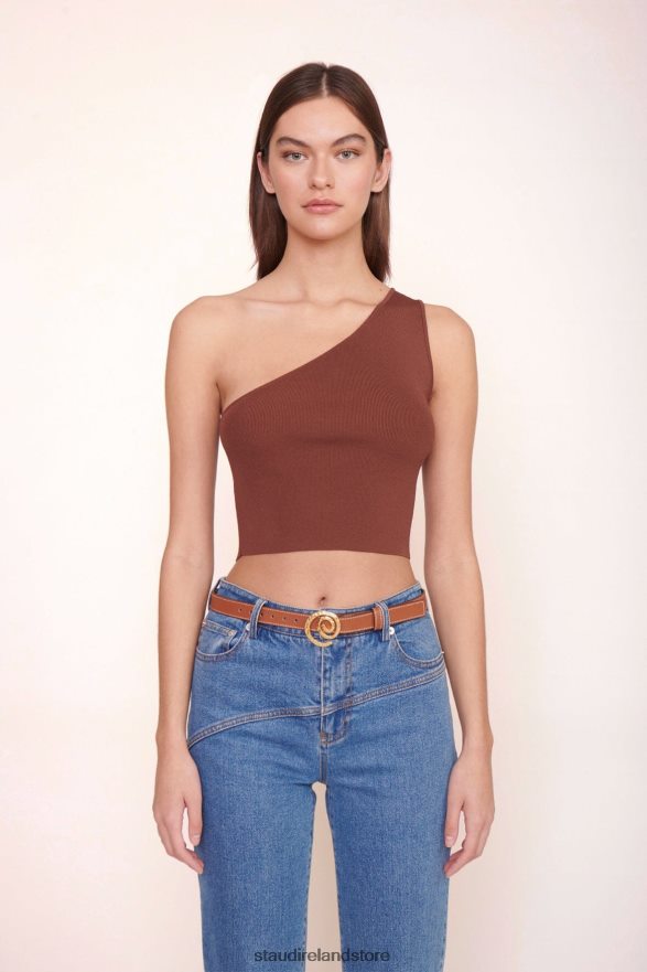 Women Accessories Tan STAUD SWIRL BUCKLE BELT H8RLPJ852