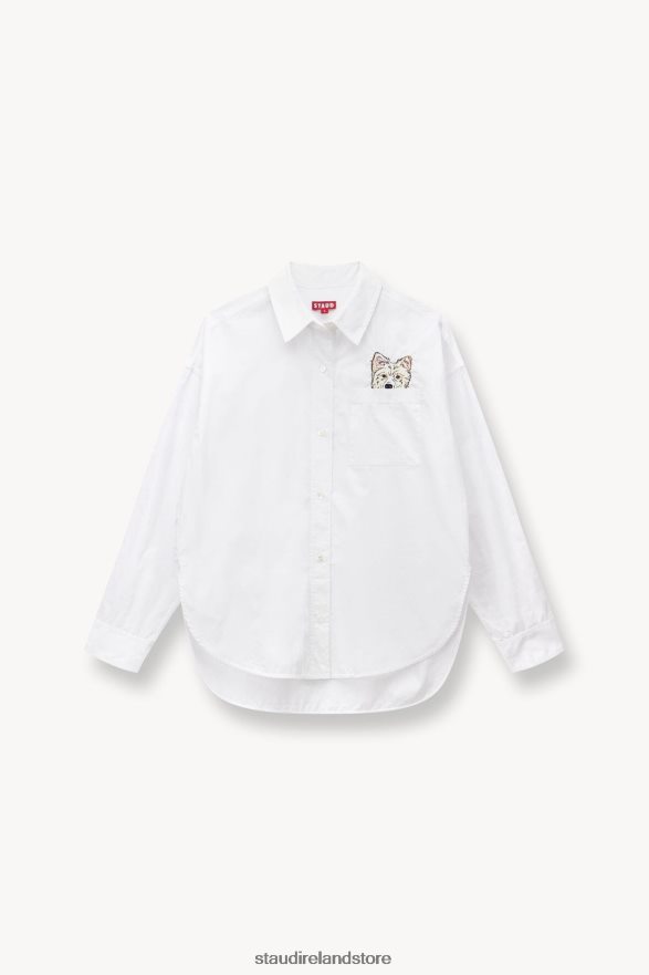 Women Accessories White STAUD x CBONZ CUSTOM CLASSIC OVERSIZED SHIRT H8RLPJ1023