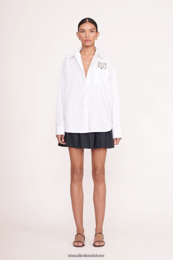Women Accessories White STAUD x CBONZ CUSTOM CLASSIC OVERSIZED SHIRT H8RLPJ1023