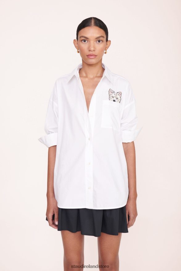 Women Accessories White STAUD x CBONZ CUSTOM CLASSIC OVERSIZED SHIRT H8RLPJ1023