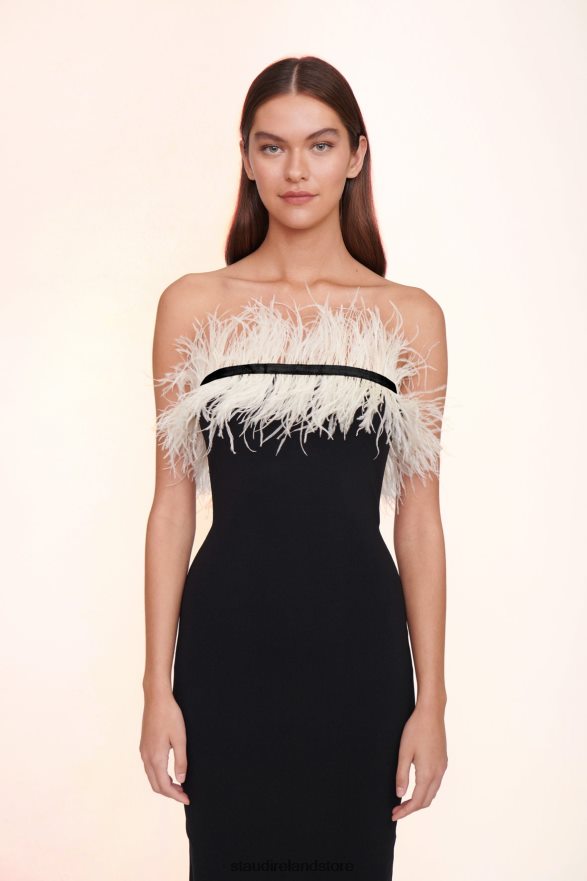 Women Bridal Black Ivory STAUD NELLIE DRESS H8RLPJ1055