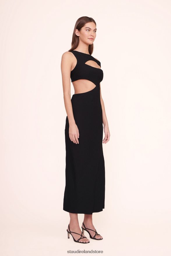 Women Bridal Black STAUD PRISMATIC DRESS H8RLPJ1052