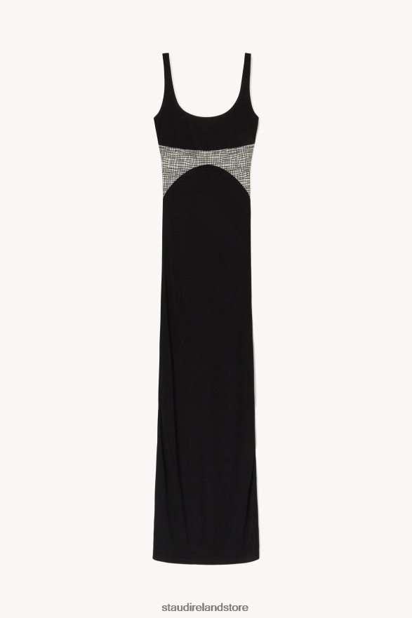 Women Bridal Black/Sea Netting STAUD LAYLANI DRESS H8RLPJ1051