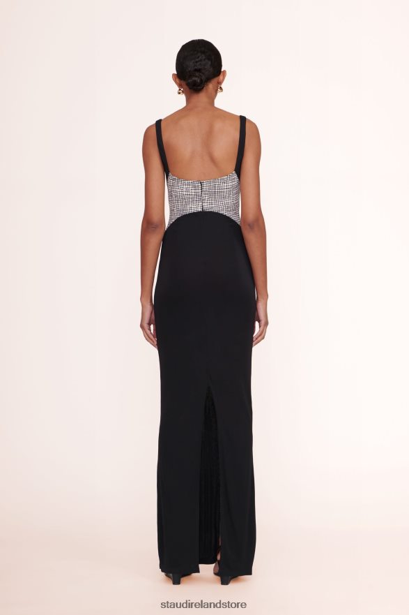 Women Bridal Black/Sea Netting STAUD LAYLANI DRESS H8RLPJ1051