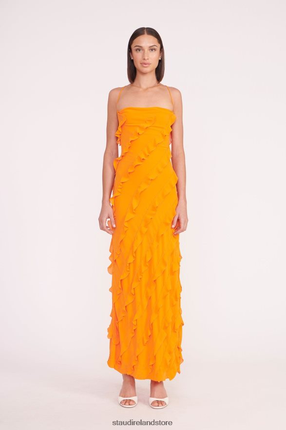 Women Bridal Nectarine STAUD ELVIRE DRESS H8RLPJ1048