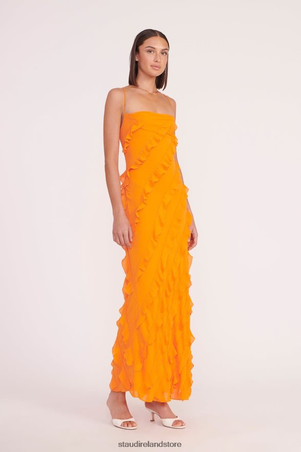 Women Bridal Nectarine STAUD ELVIRE DRESS H8RLPJ1048
