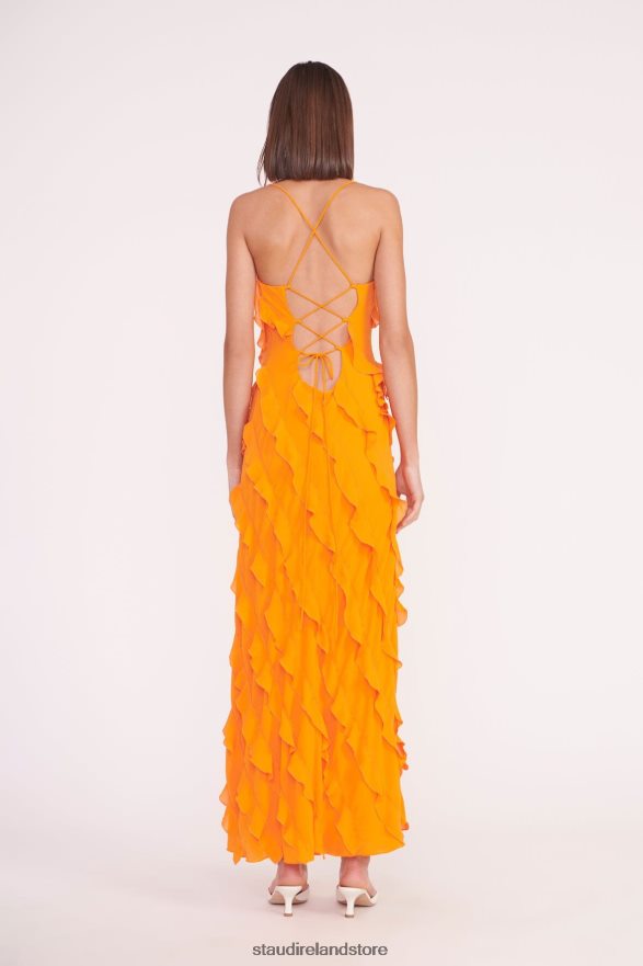 Women Bridal Nectarine STAUD ELVIRE DRESS H8RLPJ1048