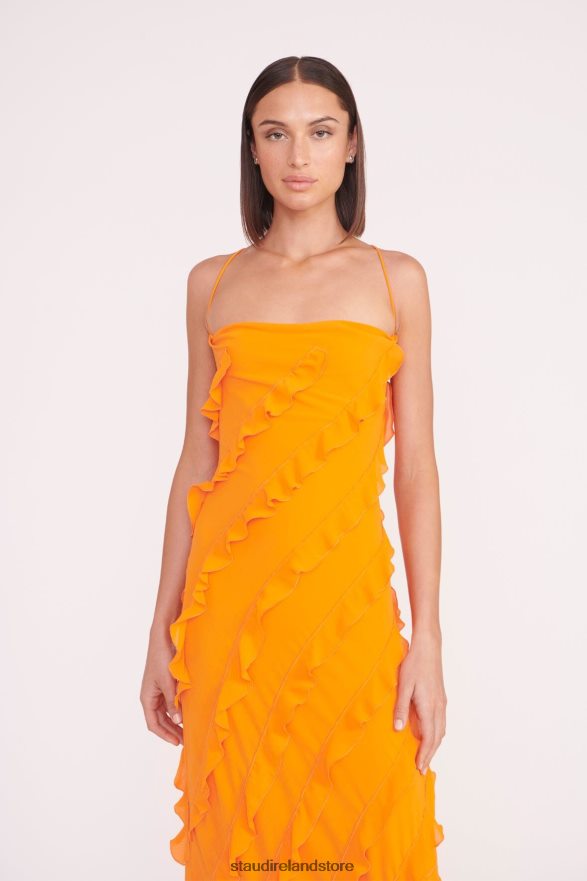 Women Bridal Nectarine STAUD ELVIRE DRESS H8RLPJ1048