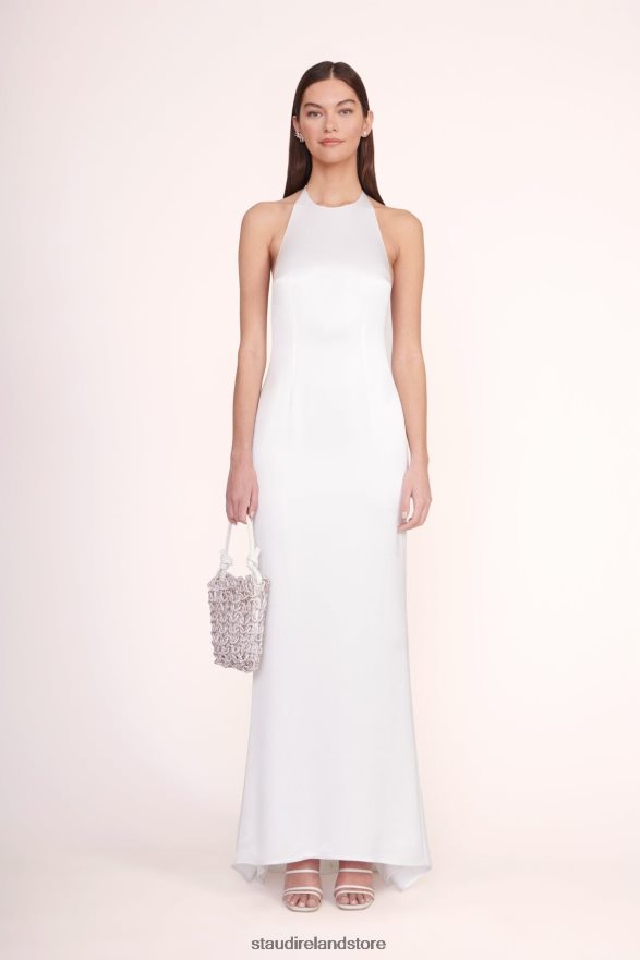 Women Bridal White STAUD TINI CRYSTAL BAG RHINESTONES H8RLPJ1044