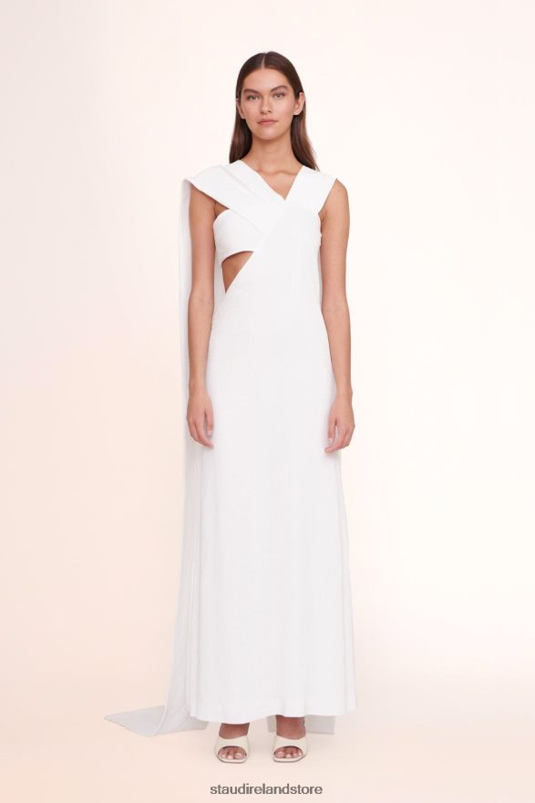 Women Bridal White STAUD TITANIUM DRESS H8RLPJ1050