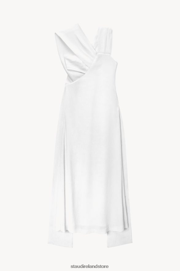 Women Bridal White STAUD TITANIUM DRESS H8RLPJ1050