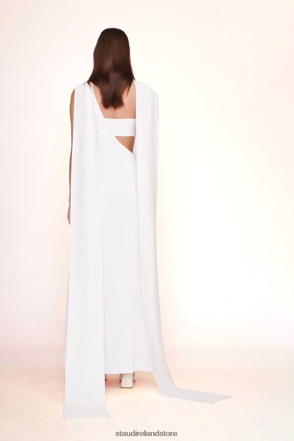 Women Bridal White STAUD TITANIUM DRESS H8RLPJ1050