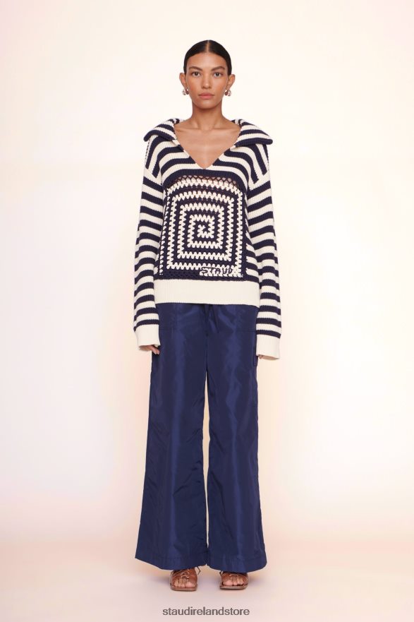 Women Clothing Acid Cobalt STAUD ALLOY SWEATER H8RLPJ603