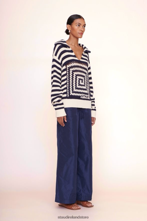 Women Clothing Acid Cobalt STAUD ALLOY SWEATER H8RLPJ603