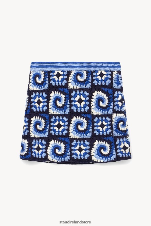 Women Clothing Acid Cobalt STAUD BRAZING SKIRT H8RLPJ503