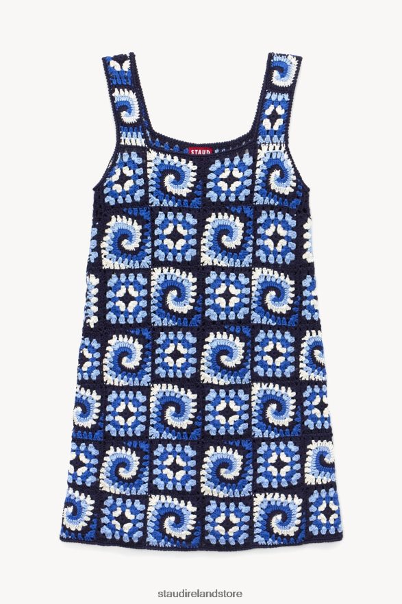 Women Clothing Acid Cobalt STAUD PSYCHEDELIC DRESS H8RLPJ240