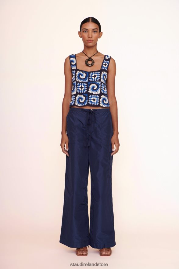 Women Clothing Acid Cobalt STAUD PSYCHEDELIC TOP H8RLPJ426