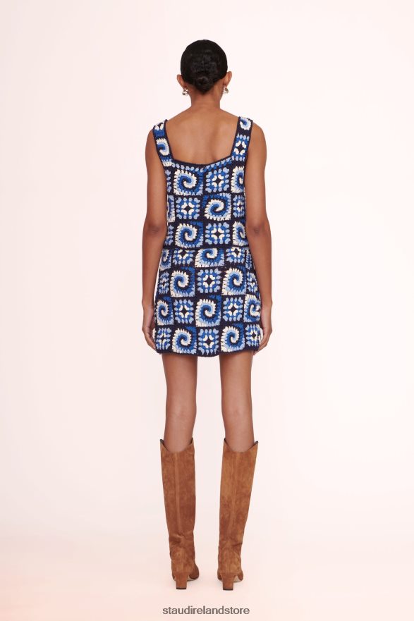 Women Clothing Acid Cobalt STAUD PSYCHEDELIC TOP H8RLPJ426