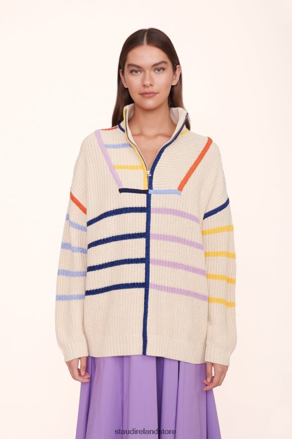 Women Clothing Acid Ecru STAUD HAMPTON SWEATER H8RLPJ594