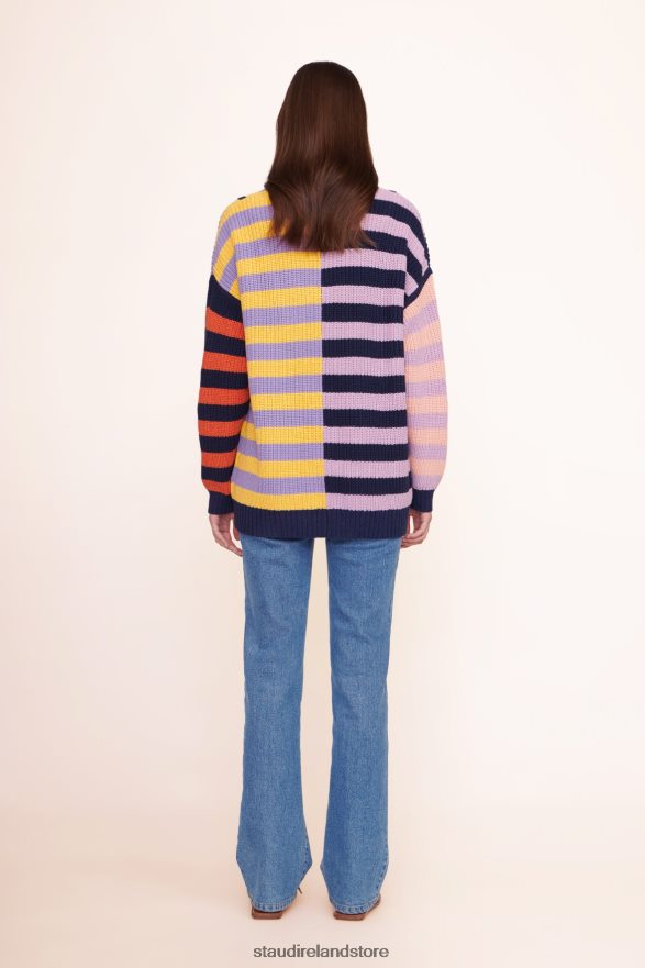 Women Clothing Acid Rainbow STAUD HAMPTON SWEATER H8RLPJ601