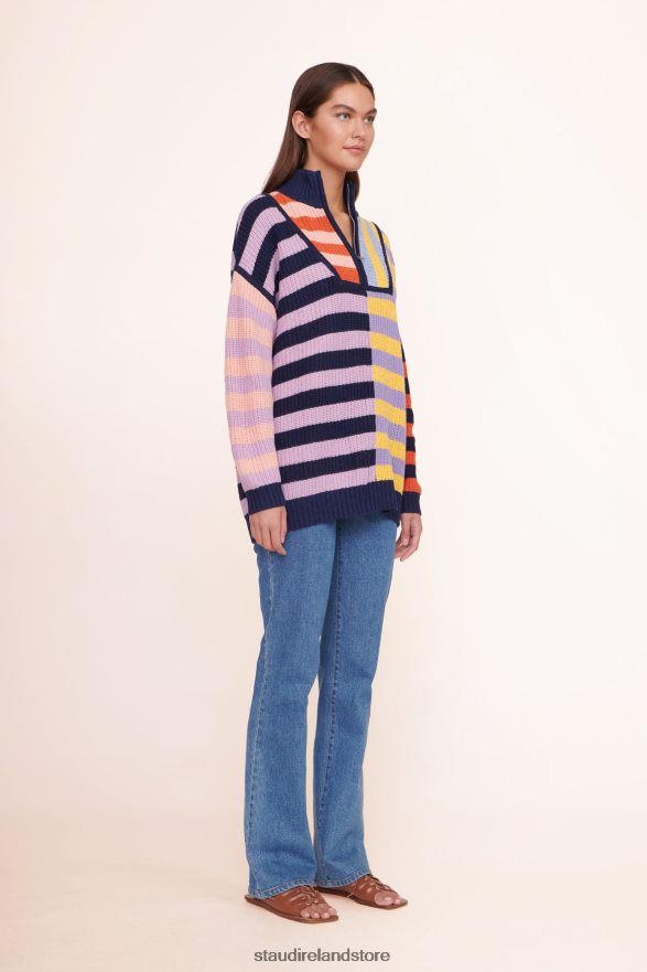 Women Clothing Acid Rainbow STAUD HAMPTON SWEATER H8RLPJ601