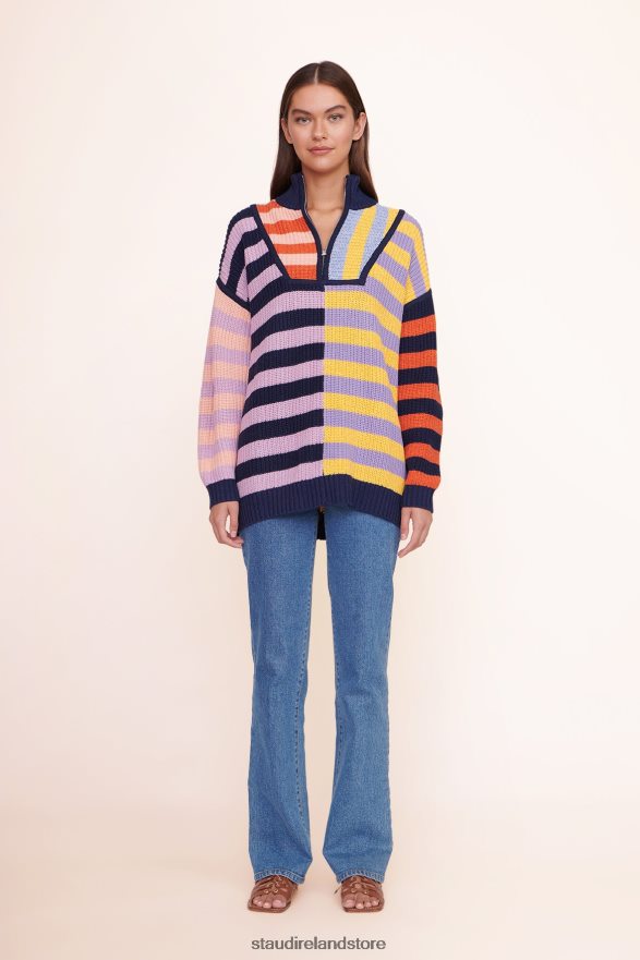 Women Clothing Acid Rainbow STAUD HAMPTON SWEATER H8RLPJ601
