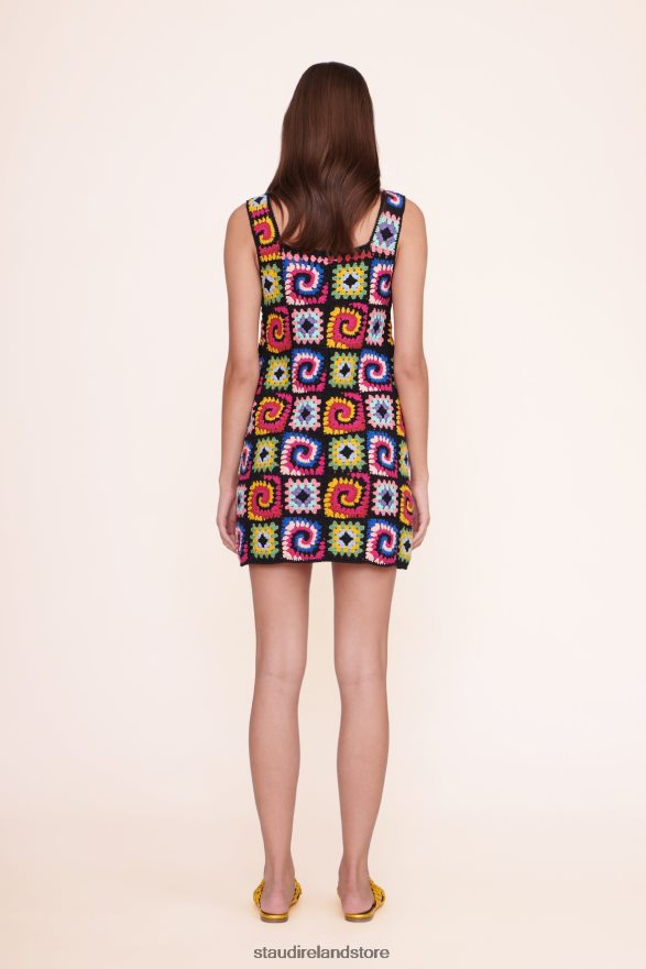 Women Clothing Acid Rainbow STAUD PSYCHEDELIC DRESS H8RLPJ241