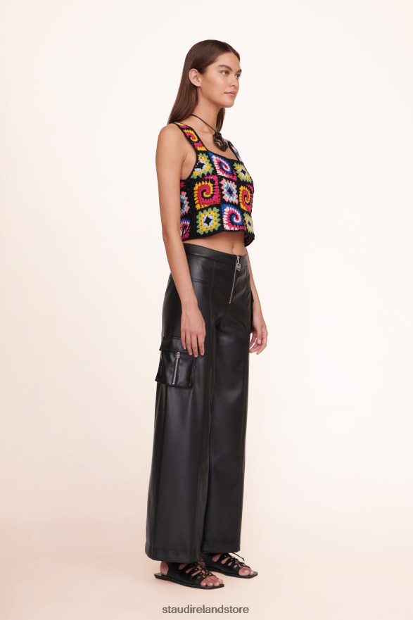 Women Clothing Acid Rainbow STAUD PSYCHEDELIC TOP H8RLPJ427