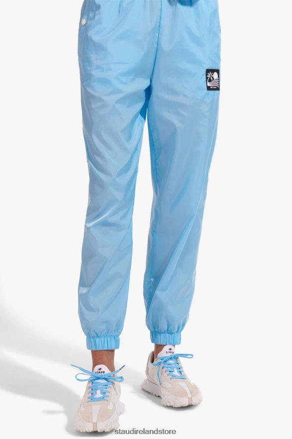 Women Clothing Alaskan Blue NB X STAUD BELTED NYLON TRACK PANT H8RLPJ561