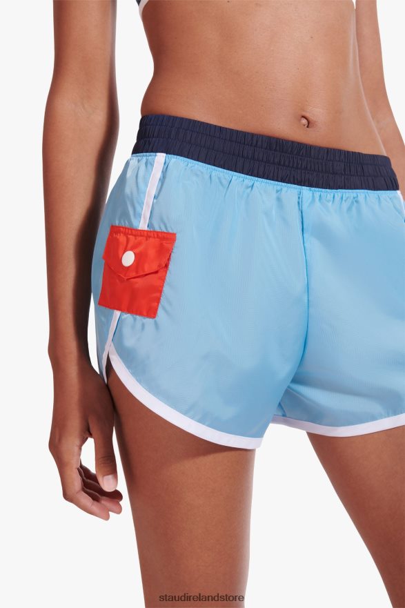 Women Clothing Alaskan Blue NB X STAUD NYLON RUN SHORT H8RLPJ565