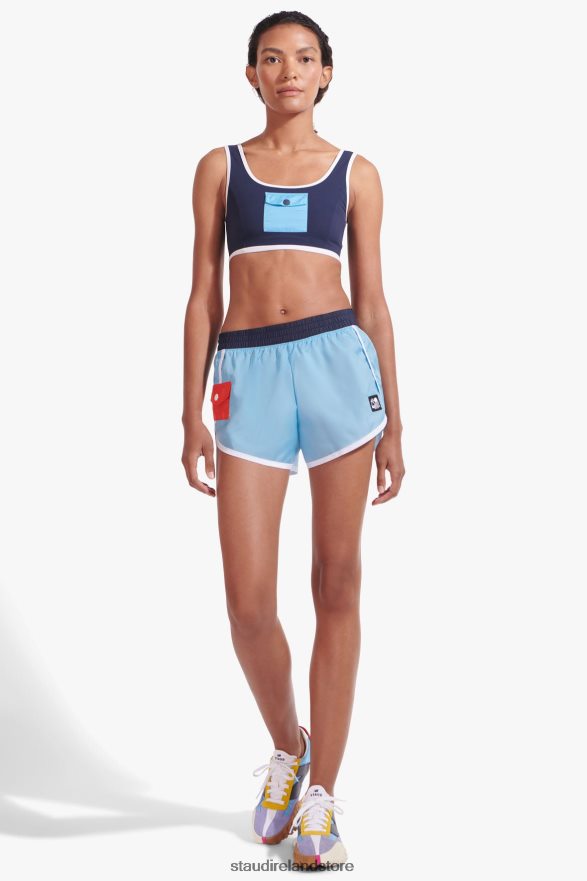 Women Clothing Alaskan Blue NB X STAUD NYLON RUN SHORT H8RLPJ565