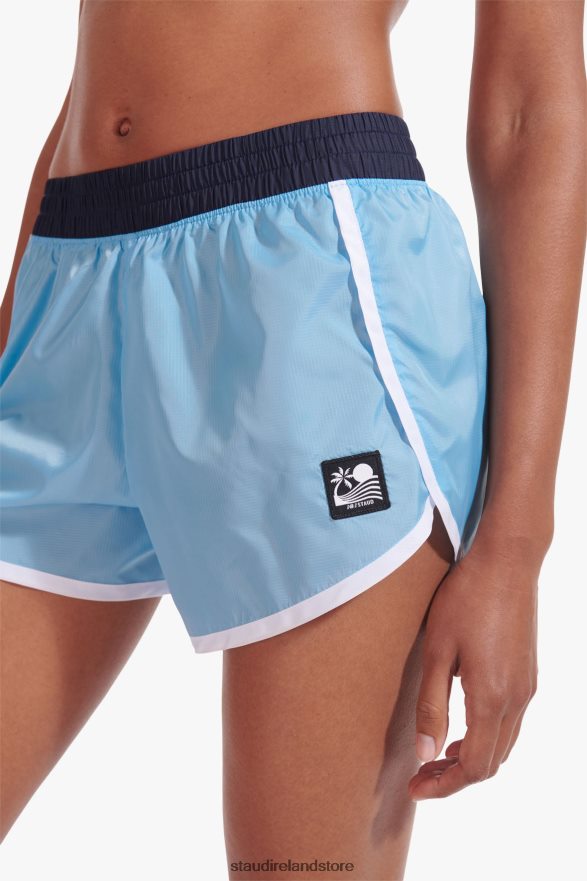 Women Clothing Alaskan Blue NB X STAUD NYLON RUN SHORT H8RLPJ565