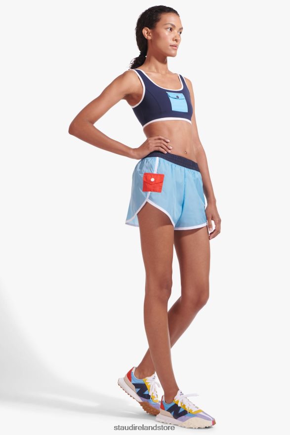 Women Clothing Alaskan Blue NB X STAUD NYLON RUN SHORT H8RLPJ565