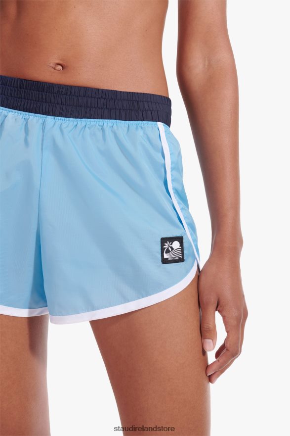 Women Clothing Alaskan Blue NB X STAUD NYLON RUN SHORT H8RLPJ565