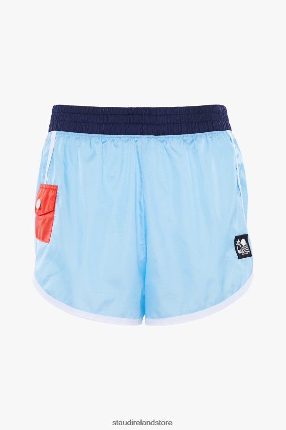 Women Clothing Alaskan Blue NB X STAUD NYLON RUN SHORT H8RLPJ565