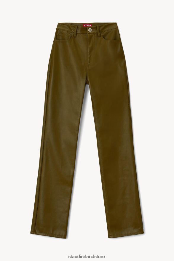 Women Clothing Avocado Vegan Leather STAUD CHISEL PANT H8RLPJ549