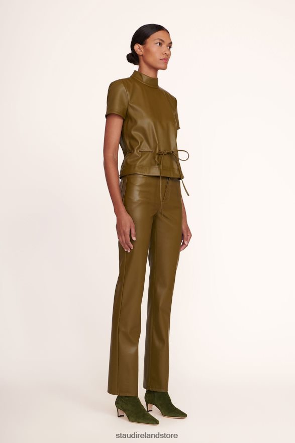 Women Clothing Avocado Vegan Leather STAUD CHISEL PANT H8RLPJ549
