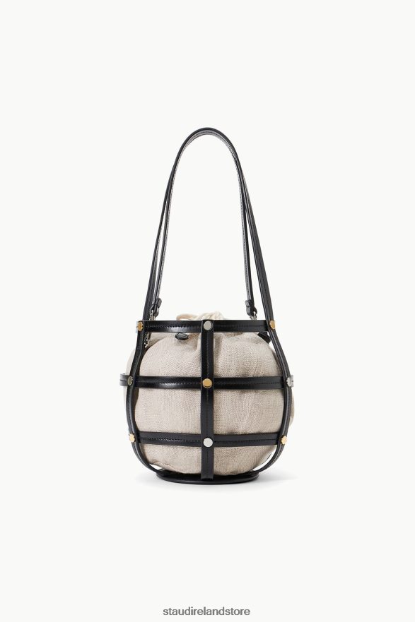 Women Clothing Black Natural STAUD ELLIE BAG H8RLPJ740